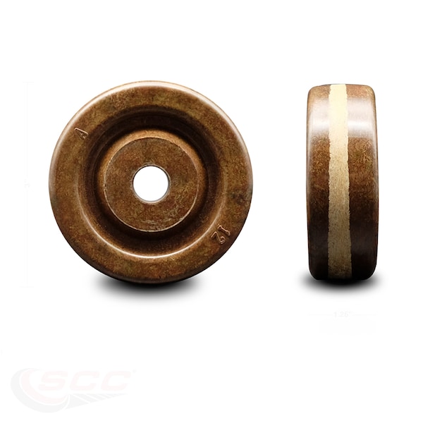 SCC - 3" High Temp Phenolic Wheel Only - 1/2" Bore - 500 lbs Capacity